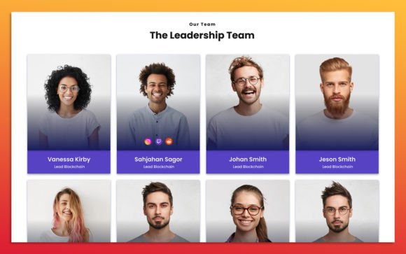 13 Team Member UI Elements