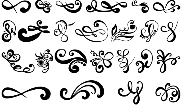 24 Elegant SVG Swirls for Designers