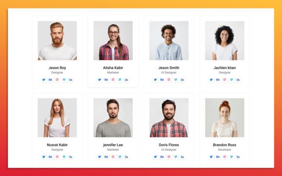 3 Team Member UI Elements: Simple & Scalable
