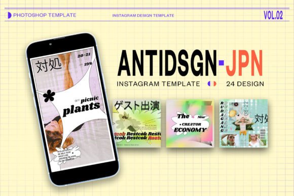 Antidsgn-jpn Instagram Template PSD Guide