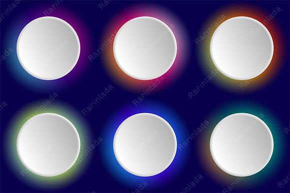 Elevate Branding with 3D Neon Circles