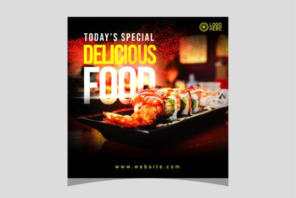 Evaluating Delicious Food Social Media Post Templates for Digital Marketing