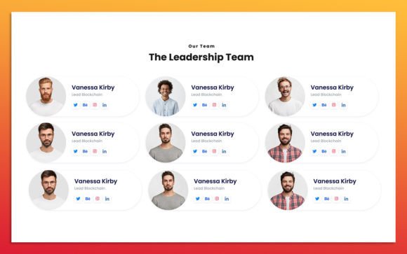 Evaluating the 15 Team Member UI Elements and Widget Design for Modern Web Interfaces