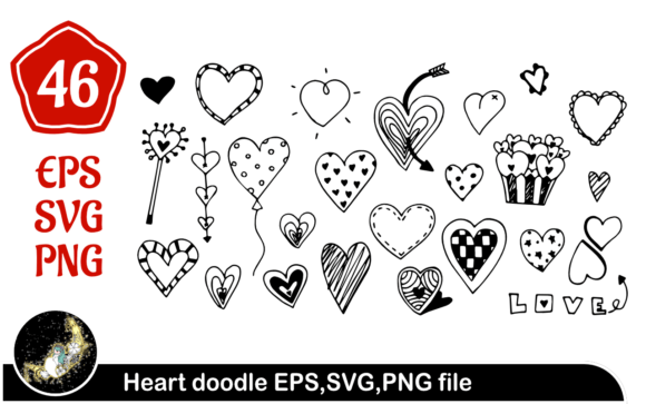Heart Doodle Hand Drawn: Elevating Digital Design with Authentic Vector Art