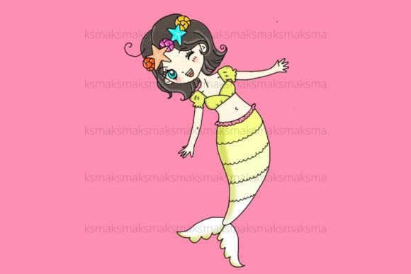 Lala Short Hair Mermaid: Creative Art Guide
