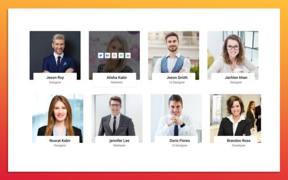 Mastering Modern Web Design with 10 Team Member UI Elements