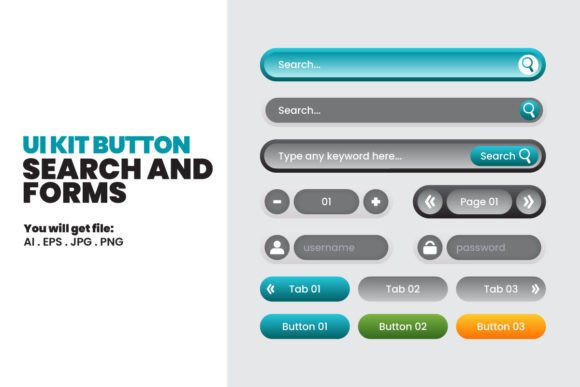 Mastering the UI Kit Button Search and Forms for Efficient Web Design