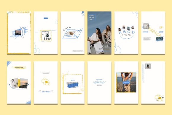 Minim Fem Instagram Template PSD Guide