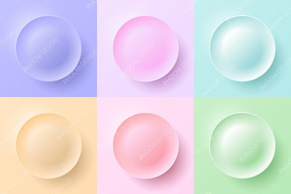 Soft 3D Pastel Badges for Modern Design