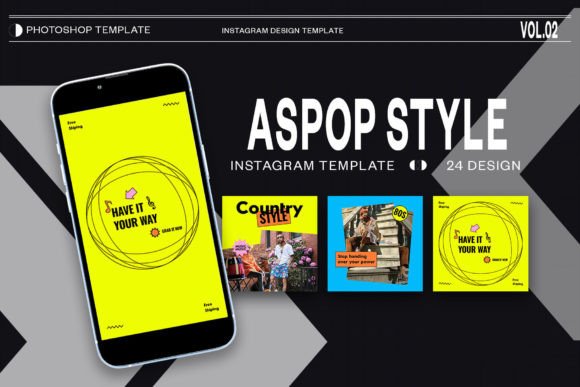 Streamline Your Social Media Presence with the Aspop Style Instagram Template PSD