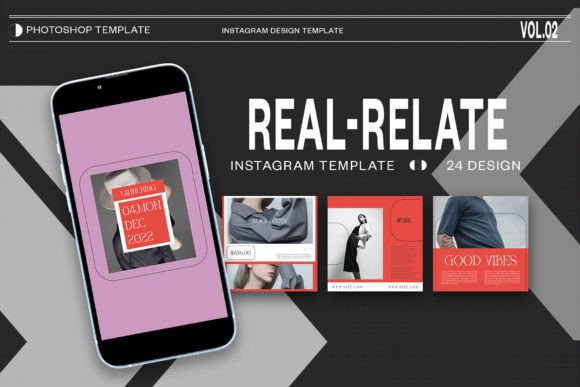Streamline Your Social Media Workflow with the Real-Relate Instagram Template PSD