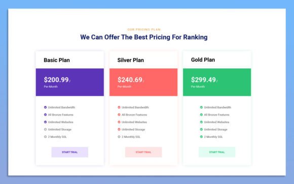 Top 10 Creative Pricing Plan UI Elements